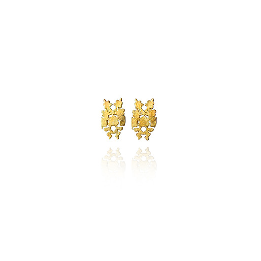 delikatne złocone kolczyki- AVA KOS jewellery