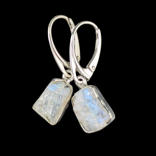 kolczyki srebrne Kolczyki srebrne księżycowe lodowce Islandii