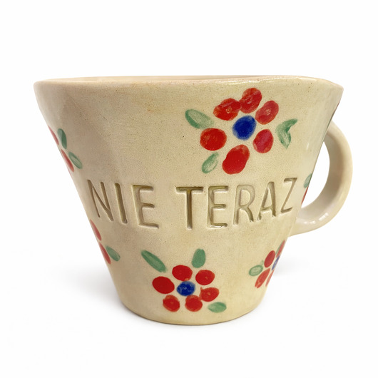 kubki Kubek ceramiczny kwiatki