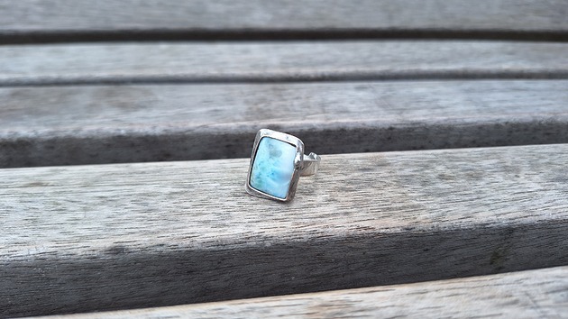 pierścionki - różne Larimar - pierścionek regulowany