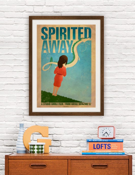 Spirited Away - Ghibli - plakat A1 minimalmill