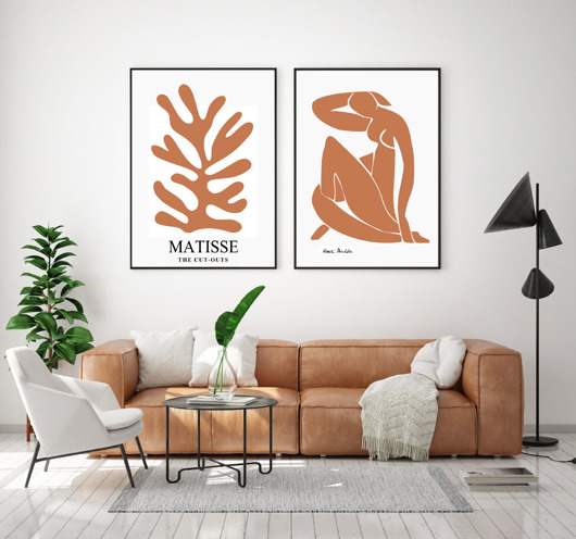 plakaty DWA PLAKATY abstrakcyjne Matisse