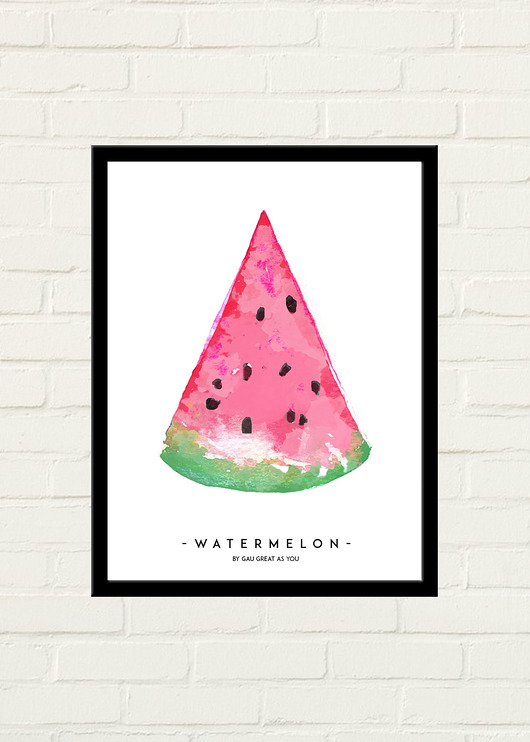 Watermelon Plakat GAU Home