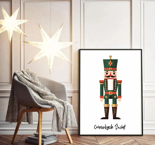 plakaty PLAKAT dziadek do orzechów nutcracker świąteczny