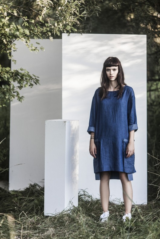 Blue denim dress A2