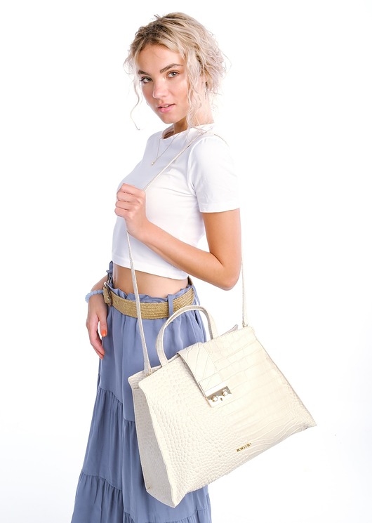 torebki do ręki Torebka skórzana Shopper  (7063)