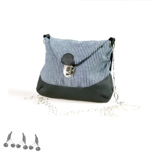 ::: 2in1 POUCH bag BLACK&NAVY ::: uniqo