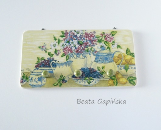 Wieszak - Niebieska porcelana Beata Gapińska