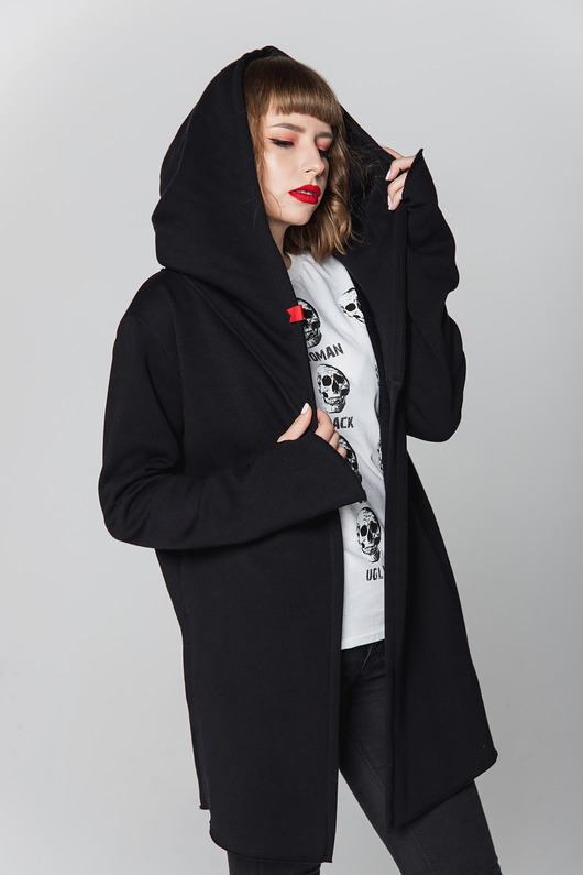 Bluza asymetryczna UNDERWORLD czarna UNDERWORLD