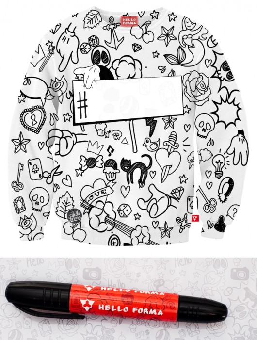 #HASHTAG COMICS white + marker Hello Forma Hello Forma