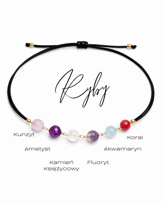 bransoletki na sznurku ZODIAK, Bransoletka Glam, Ryby