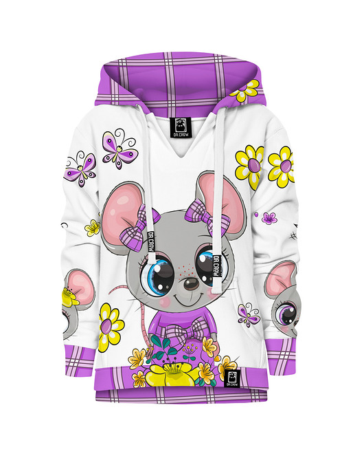 bluzy dla dziewczynki Bluza Dziewczynka DR.CROW Cute Mouse