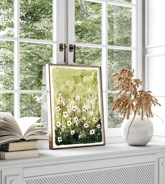 grafiki i ilustracje Łąka. Plakat