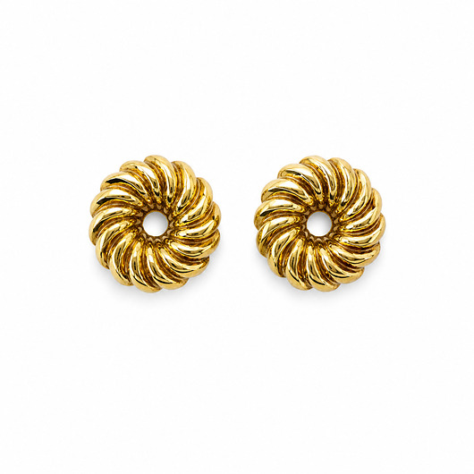 kolczyki pozłacane Kolczyki pozłacane Pączki Hiszpańskie