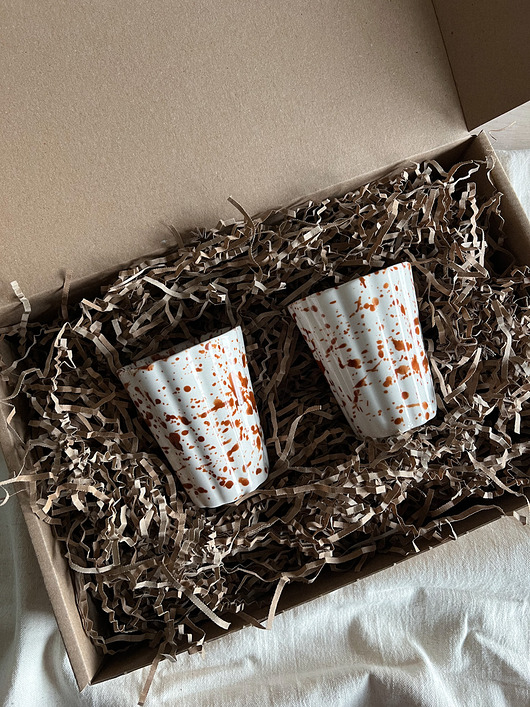 kubki Zestaw prezentowy 2 kubki porcelanowe