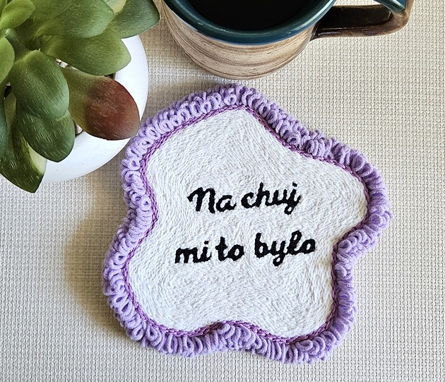 podkładki do kuchni Podkładka/podstawka pod kubek "Na chuj mi to było"