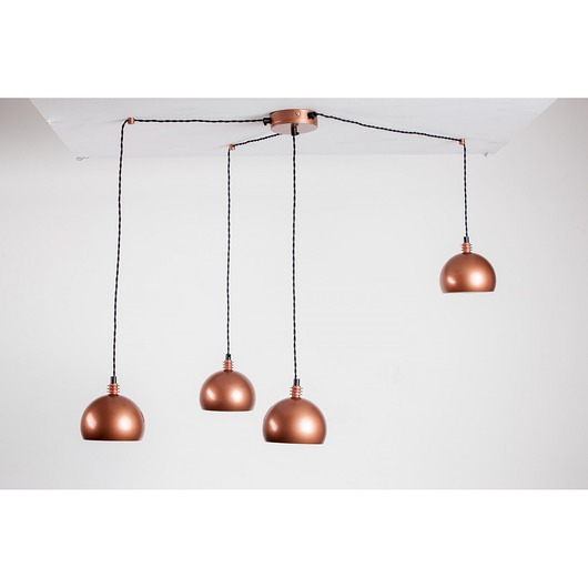 Lampa wisząca pająk TESTER 4NP/MIEDŹ/MIEDŹ Home Design