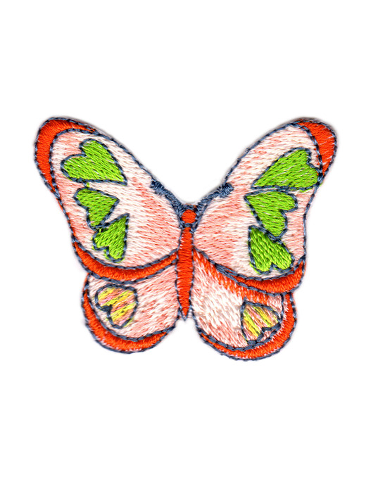 naszywki na ubrania Naszywka naprasowanka MOTYLEK termo haft dla dzieci 4,8x3,7cm
