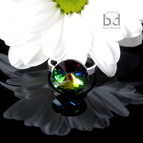 Pierścionek kryształ Swarovski 15 Black Diamond