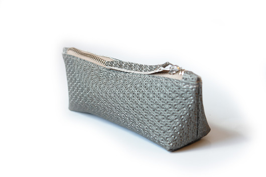 Pencil Case Silver Pansy