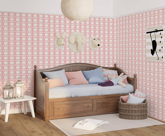 Tapeta dziecięca Magic Dark Pink Humpty Dumpty Room Decoration