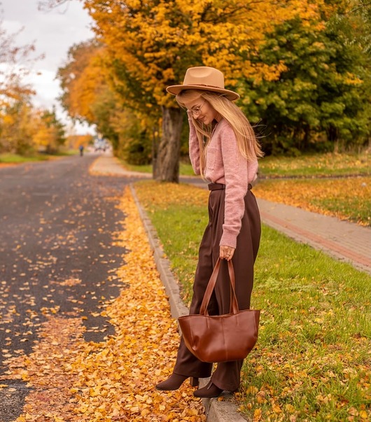 torby na ramię Shopper GINA S koniak szewro GOLD