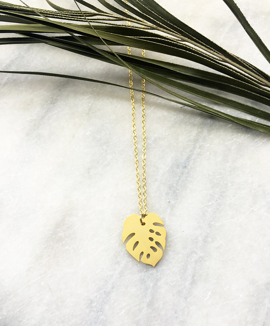 Gold Monstera leaf / liść monstera BOSKE