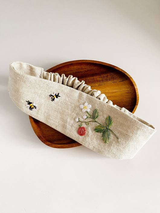 ozdoby do włosów dla dzieci Opaska lniana [NA ZAMÓWIENIE]