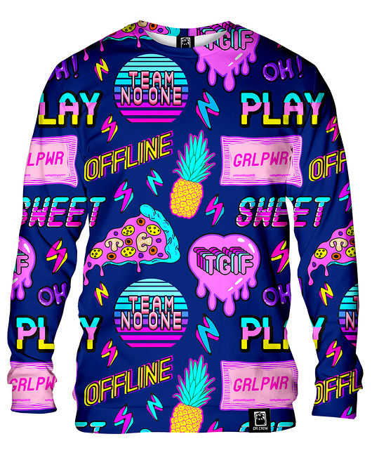 bluzy męskie Bluza Bez Kaptura Męska DR.CROW Sweet Style