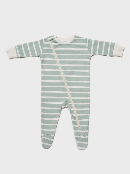 body i śpiochy niemowlęce Śpioszki na suwak MIĘTYCZAS