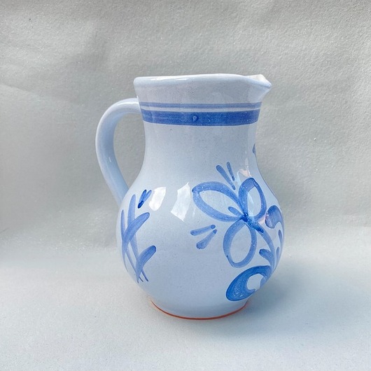 dodatki - różne Ceramiczny niebieski dzbanek