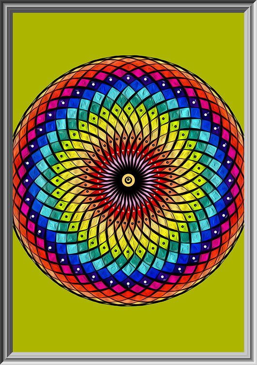 grafiki i ilustracje 108 Mandala - rysunek, grafika, plakat.