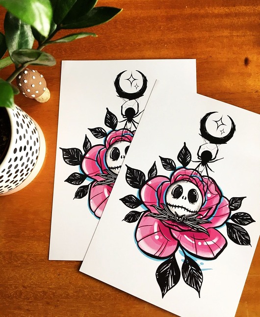 Print Księżycowy Kwiat Madame Bambi