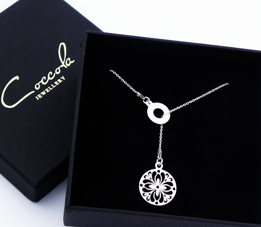 Srebrny naszyjnik z rozetką SM10 Coccola JEWELLERY