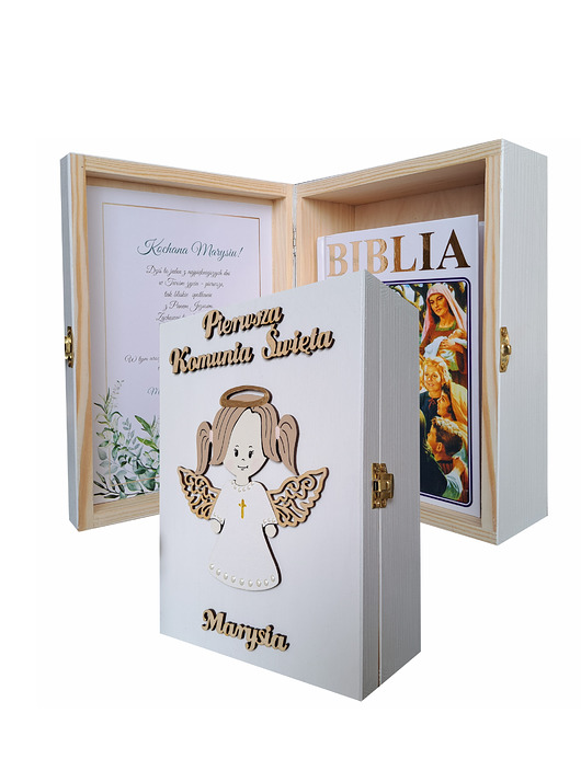 komunia - pozostałe Pamiątka Pierwszej Komunii Świętej - Biblia