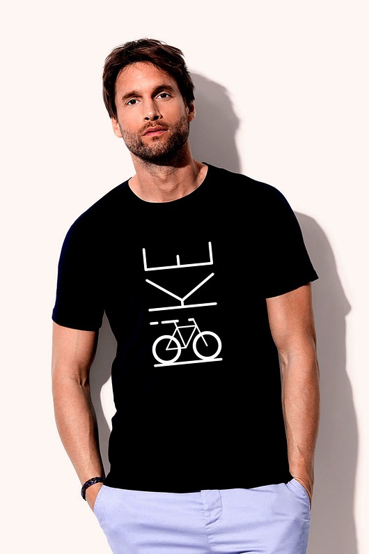 Koszulka organiczna z nadrukiem Bike ART ORGANIC