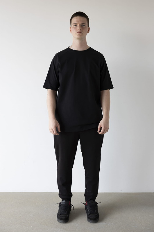 t-shirty męskie T-Shirt Oversize FLOW Black