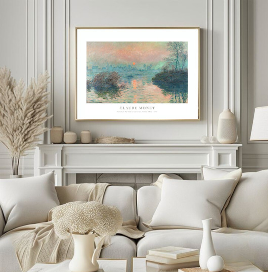 plakaty PLAKAT Claude Monet, zachód słońca