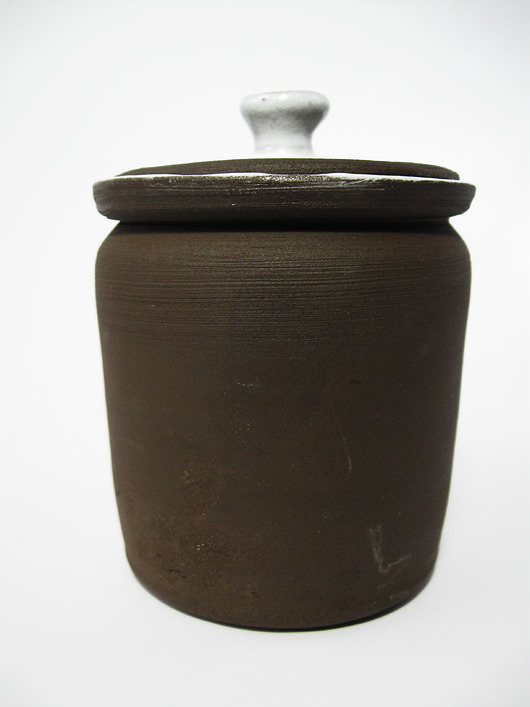 cukiernice Ceramiczny pojemnik z małą gałką