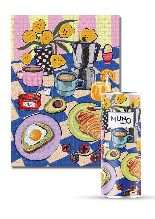 puzzle dla dzieci Puzzle 1000 "Slow Morning" by Justyna Łaciok w tubie