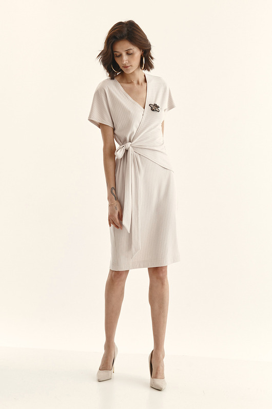 sukienki midi damskie Sukienka  kopertowa