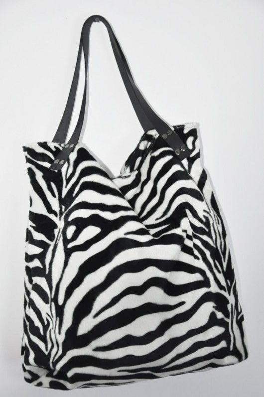torby na ramię Torba tote XL - zebra