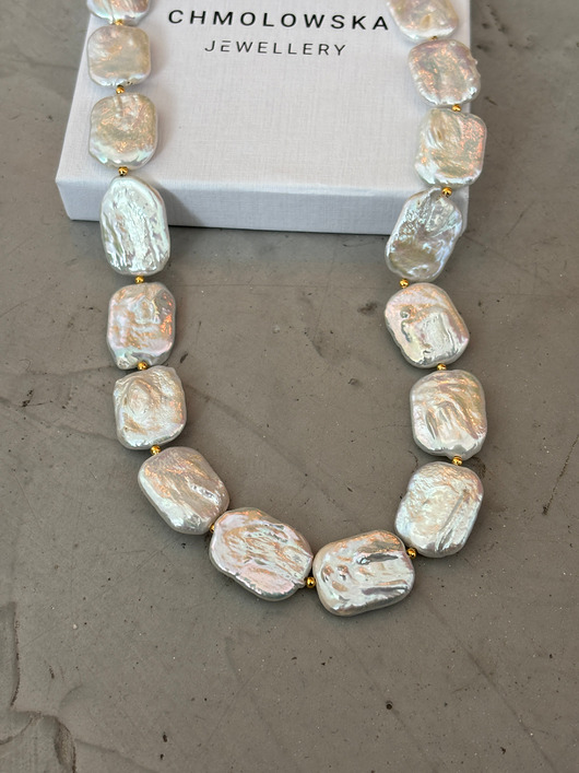 złote naszyjniki Naszyjnik z pereł naturalnych