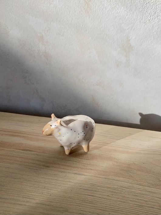 figurki i rzeźby Ceramiczna Figurka Owieczka Kolekcjonerskie Miniaturowe Figurki Owca Desk Buddy