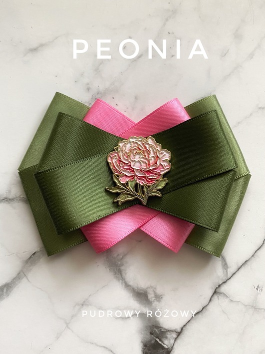 broszki Brosza z Peonią  Nowa Kolekcja Peonia