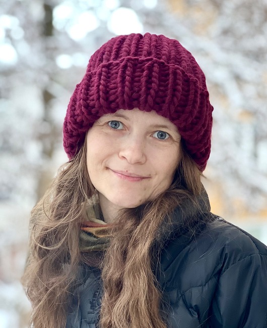 czapki damskie Zimowa czapka z wełny owczej i alpaki Lumi  bordowa