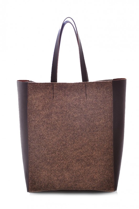 Shopper Bag - torebka damska , skóra z filcem  Vera Bags