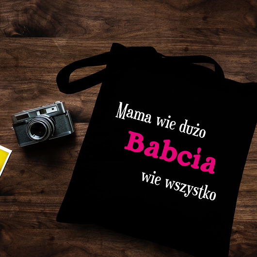Torba bawełniana - Babcia wie wszystko AllbagAllprints