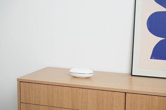 dodatki - różne Porcelanowa szkatułka muszla, włoski design, lata 70, produkcja: Włochy