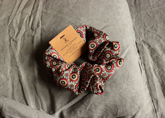 Jedwabne DUŻE dwustronne SCRUNCHIE Upcykling VENUSS concept store